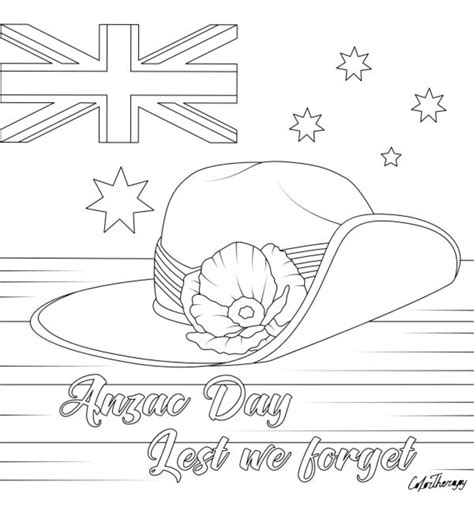 anzac day colouring in pages
